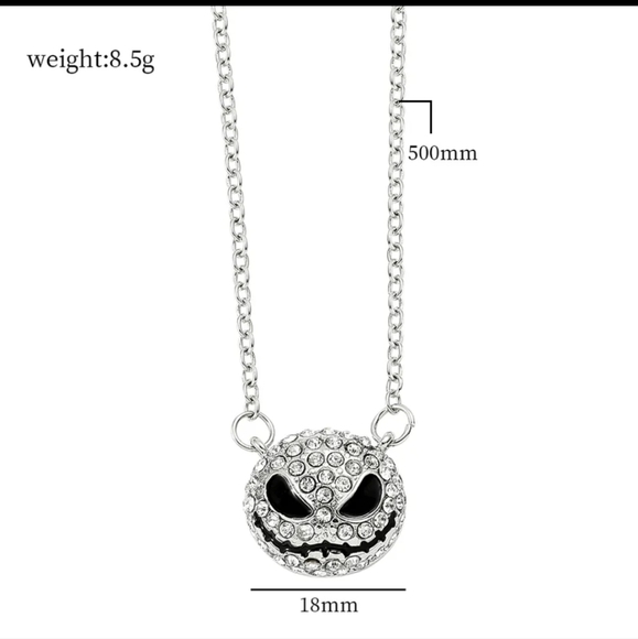 Nightmare Before Xmas Jack Rhinestone Necklace - Picture 4 of 6